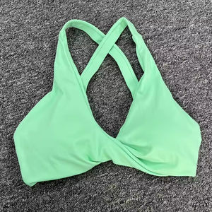 Ladies Soft Breathable Yoga Bra Quick Dry Compression Workout Yoga Twist Sports Bra - Product Image 6