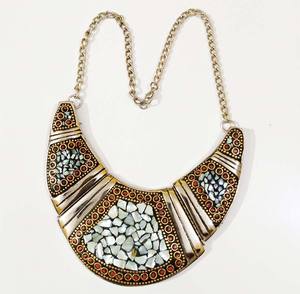 Super vente fantaisie mosaïque travail femmes mode colliers de perles perles perles pour les fêtes de mariage prix en vrac disponible inde - Product Image 1