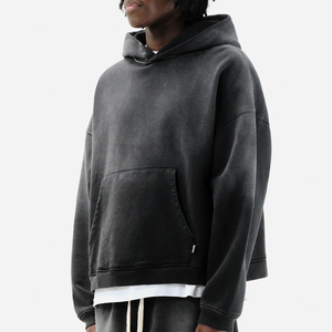 Conjunto Deportivo Oversize Estilo Streetwear con Efecto Desgastado por el Sol para Hombre, de los Mejores Fabricantes de Ropa - Product Image 6