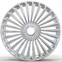 Jantes en alliage forgé à rayons multiples polies miroir, personnalisées, 18-24 pouces, pour voitures de luxe Rolls Royce Bentley