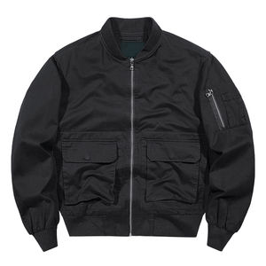 Nueva chaqueta Bomber con logotipo personalizado y ropa informal Cuello de béisbol Transpirable y chaqueta Bomber para hombres - Product Image 6