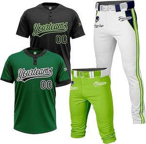 Uniforme de Béisbol Profesional Personalizado a Color, Jersey Sublimado con Botones Completos, con Marca del Equipo y Rendimiento a la Medida - Product Image 2