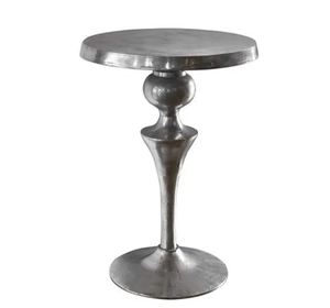 Mesa niquelada de metal superventas con tapa de cristal, fabricante y exportadores exclusivos de mesas de centro hechas a mano - Product Image 2