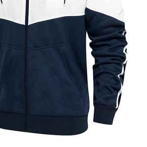 Men's Fashionable Solid Pattern Two-Piece Tracksuit with Zip <b>Jacket</b> Slim Jogger Pants for Winter Outdoor Training or <b>Workouts</b> - Product Image 6