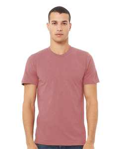 T-Shirt Triblend Unisexe Premium-50/25/25 Polyester/Coton/Rayonne Maroon Triblend Crewneck Fitness avec T-shirt en tissu respirant - Product Image 5