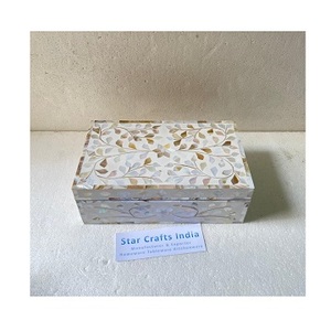 กล่องเก็บเครื่องประดับดีไซน์ทำมือแบบอินเดียฝังกระดูกกล่องเก็บเครื่องประดับเกรดสูงกล่องเครื่องประดับต่างหูตกแต่งโบราณ - Product Image 5