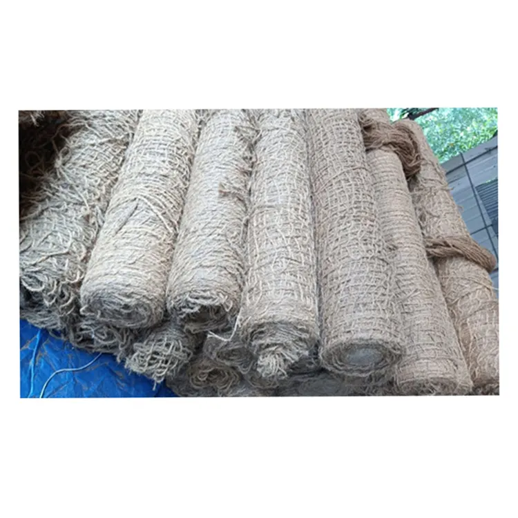 Experiencia en profundidad en la fabricación de geotextiles de fibra de coco de diseño moderno Geotextiles de fibra de coco tejidos con patrón geométrico de calidad asegurada