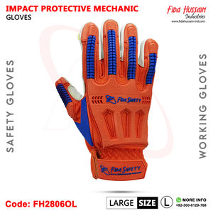 Gants de travail robustes 2026 pour mécaniciens et ouvriers du bâtiment, résistants à l'huile, avec paume et phalanges renforcées, certifiés ANSI EN388 - Product Image 2