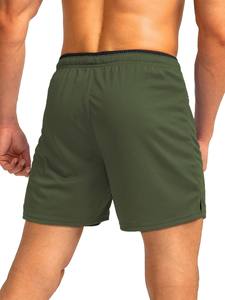 Pantalones Cortos Deportivos de Malla para Hombre, Secado Rápido, Transpirables, 100% Algodón, para Gimnasio, Correr, Entrenamiento, Deportes al Aire Libre, Color Sólido, Ecológicos - Product Image 3
