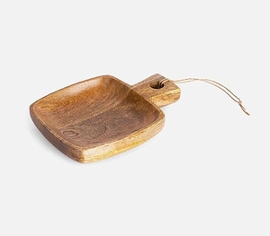 Plateau de service en bois de luxe de meilleure qualité avec poignée assiettes carrées en PC pour restaurant hôtel usage domestique - Product Image 5