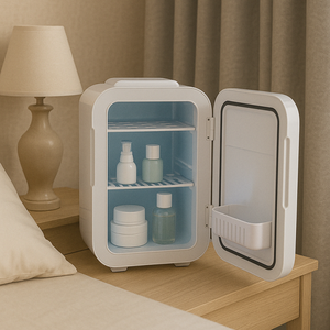 Customizable Logo Portable <strong>Fridge</strong> Mini Refrigerator 8L Capacity <strong>Travel</strong> Beauty <strong>Fridge</strong> for Skincare Cosmetics and Bedroom - Product Image 4