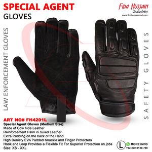 Gants tactiques de rappel d'agent spécial de haute qualité, protection contre les chocs, adhérence améliorée, couleurs personnalisables, logo - Cuir de vachette - Product Image 6