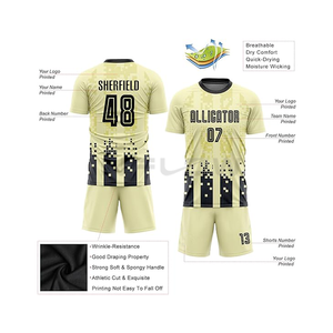 Ropa de fútbol unisex de alta calidad, conjunto de uniforme de Jersey transpirable personalizado, servicio OEM para ropa de fútbol de calidad - Product Image 4