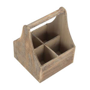 Porte-bouteille en bois effet chêne Fournitures de fête élégantes - Product Image 6