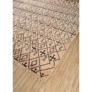 พรมขนสัตว์ถักมือสีเบจและสีน้ำตาลลายเรขาคณิตสำหรับห้องนั่งเล่นและรถยนต์ ขนาด 9x12 รุ่น Pae-4621 - Product Image 2