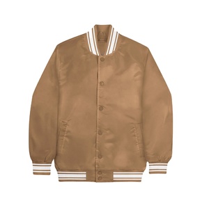 Chaqueta Varsity de Lona de Primera Calidad 2025, Chaqueta de Béisbol Universitaria para Hombre, con Capucha, Transpirable, con Logotipo Personalizado Bordado en la Parte Delantera - Product Image 1