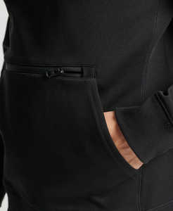 New design <b>zip</b> <b>pocket</b> No String Pullover <b>Hoodies</b> Heavyweight Cotton Hoodie Plain Blank Men's Oversize Hoodie - Product Image 6