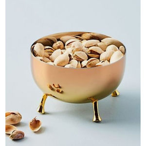 Décoration de table de mariage et d'événements au design classique plat de service au chocolat bol à chocolat poli doré en métal de première qualité - Product Image 4