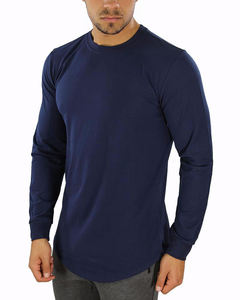Personalizado nuevo diseño Spandex deportes manga larga hombres Rash Guard venta al por mayor ropa lisa - Product Image 4