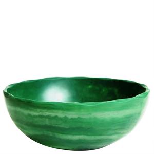 Tazón Redondo Liso de Resina Rojo Brillante, Vajilla Decorativa Hecha a Mano para Cocina, Vajilla Premium de Origen Indio - Product Image 2