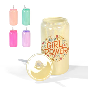 Gobelet de fête en plastique à paillettes de 16 oz avec couvercle et paille, réutilisable, idéal comme cadeau, vente en gros, gobelet promotionnel <span class=keywords><strong>pas</strong></span> <span class=keywords><strong>cher</strong></span> - Product Image 1