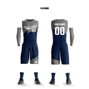 Uniformes de baloncesto de secado rápido de talla grande para hombre al mejor precio, uniformes de baloncesto de equipo de competición de Entrenamiento Personalizados - Product Image 1