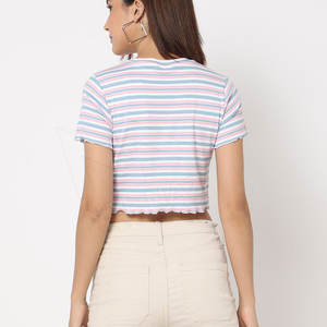 Top Corto Ecológico para Mujer, Ropa Urbana de Alta Calidad, Material Transpirable, MOQ Bajo, Colores y Tallas Personalizables - Product Image 3