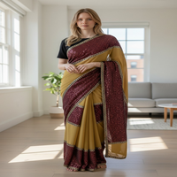 Sari indien authentique bleu de qualité supérieure, très demandé, de la collection Shubham, avec des pierres et des perles, bordure en dentelle complexe