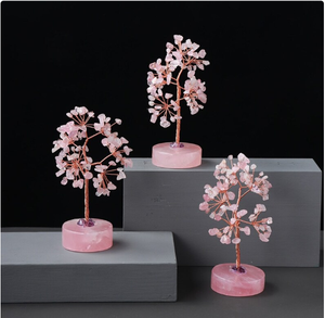 Árbol de cristal Rosa Natural de cuarzo, decoración para el hogar, mesa de oficina, buena suerte, regalo de Navidad, la mejor calidad, gran oferta - Product Image 5