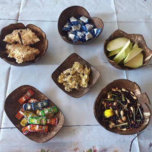 ชุดชามกะลามะพร้าวธรรมชาติเป็นมิตรต่อสิ่งแวดล้อมใช้สำหรับจานซุปทำจากเวียดนามรูปทรงออกแบบได้ตามต้องการ - Product Image 6