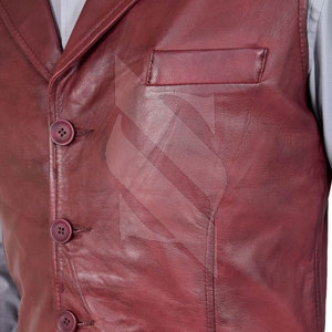 Chaleco de Cuero Genuino para Hombre SMITHY SPORTS, Diseño Personalizado, Duradero, Invernal, de la Mejor Calidad, Transpirable, Cuello en V, Casual - Product Image 6