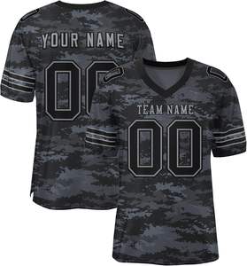 เสื้อฟุตบอลสไตล์อเมริกันยุทธวิธีดีไซน์ที่ได้แรงบันดาลใจจากกองทัพผ้าประสิทธิภาพสูงโลโก้ที่กำหนดเองและสั่งซื้อจำนวนมาก - Product Image 1