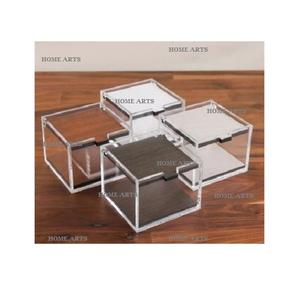 Set of 4 Acrylic Snacks <b>Sweet</b> <b>Box</b> Latest Design Customized Size Nuts Chocolates <b>Box</b> For Restaurant Hotel Use - Product Image 1