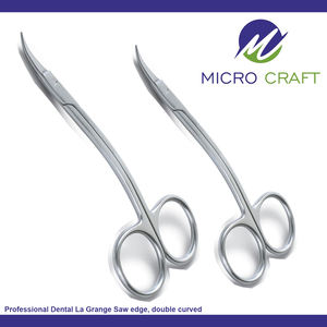 Profesional Dental La Grange Saw Edge Tijeras Doble Curva Alta Calidad Instrumentos Personalizados Fabricante Sialkot Pakistán - Product Image 2