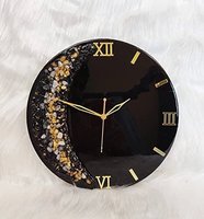 Jam dinding kustom seni Resin buatan tangan Jam karya seni indah jam dinding seni buatan tangan tanpa kaca untuk dapur rumah