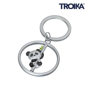 Portachiavi in Metallo Personalizzato con Panda Rotante, Gadget Unico e Personalizzabile - Product Image 1
