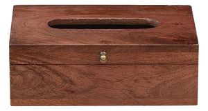 กล่องและกล่องกระดาษทิชชู่ไม้แกะสลักอเนกประสงค์หรูหราพร้อมที่ใส่กระดาษชำระงานแฮนด์เมดแบบพรีเมี่ยม - Product Image 3