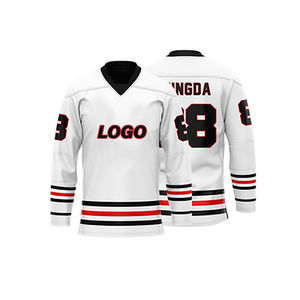 Camisetas de hockey sobre hielo de secado rápido de poliéster sublimado personalizado directo de fábrica al por mayor para ropa deportiva de equipo - Product Image 4