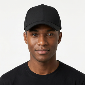 Unisex <b>Black</b> <b>Baseball</b> <b>Cap</b> 6-Panel Adjustable Solid Color Twill Fabric Casual Hat for Adults Four Seasons Wear - Product Image 5