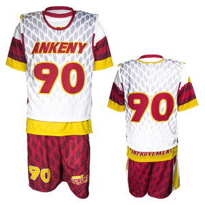 Ensemble d'uniformes de lacrosse personnalisés en gros – Maillot et short unisexe grande taille, séchage rapide, respirant, kit d'entraînement léger pour équipe, avec nom d'équipe - Product Image 3