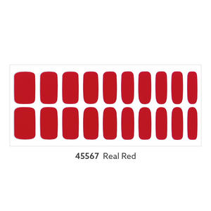 ShineB – bandes d'ongles en Gel #45567, rouge véritable, meilleures ventes, enveloppes d'ongles et autocollants de Salon faciles à Glam de haute qualité, fabriqués en corée - Product Image 2