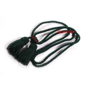 Cordon de chapeau uniforme de cérémonie personnalisé couleur verte vente quantité en vrac fabrication cordons de chapeau 2025 - Product Image 2