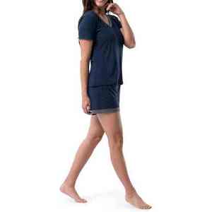 Camisetas de manga corta de algodón 100% por encima de la rodilla de talla grande para mujer, pantalones cortos, conjuntos de dos piezas de verano, ropa informal - Product Image 4