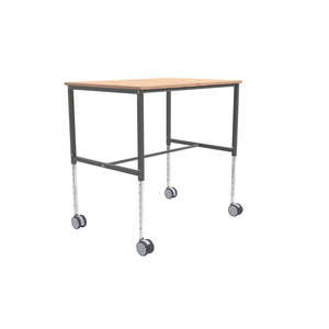 Ruedas para Escritorio Beech KM159-L-Ergo, Carritos de Diseño Minimalista de Lujo, Muebles de Oficina de Madera Melamínica para Uso en Oficinas, Edificios y Dormitorios - Product Image 1