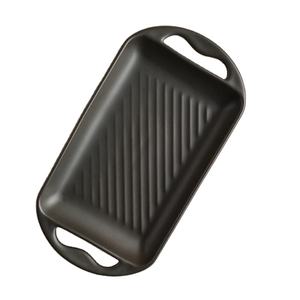 Plateau de présentation de service décoratif de table en aluminium moderne de couleur noire de conception européenne élégante avec personnalisation disponible - Product Image 1