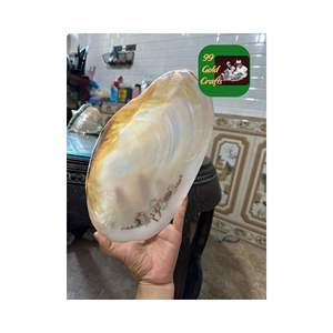 จานเสิร์ฟแบบดั้งเดิมที่มีเอกลักษณ์เฉพาะแม่ของไข่มุกงานหัตถกรรมเวียดนามเทคนิคขัดเงางานฝีมือจากธรรมชาติ - Product Image 6