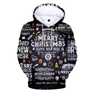 Sweat à capuche pour homme de Noël, confortable et tendance, 100% polyester, Noël avec logo personnalisé, faible MOQ - Product Image 4