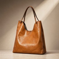 Sac fourre-tout à bandoulière pour ordinateur portable en cuir véritable fait main, style vintage, fermeture éclair, résistant à l'eau, vente en gros