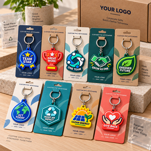 Llaveros de PVC con Forma Irregular Personalizados con Diseños de Dibujos Animados Coloridos para Regalos Promocionales OEM ODM - Product Image 2