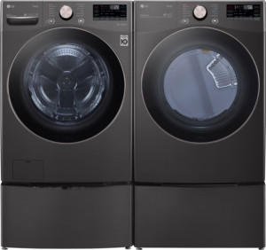 NUEVO de 27 Pulgadas de Ancho 4.5 Cu. Lavadora de Carga Frontal de 7.4 Pies Cúbicos Secadora Eléctrica con Cajones de Almacenamiento y Tecnología TurboWash - Product Image 2